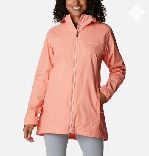 Women's Columbia Switchback Lined Long Jackets Coral | CA-RC6AL