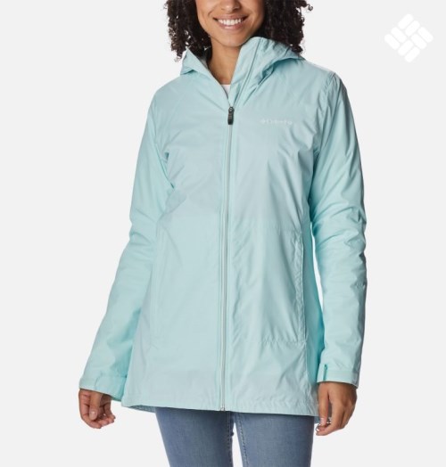 Women's Columbia Switchback Lined Long Jackets Light Blue | CA-UA418