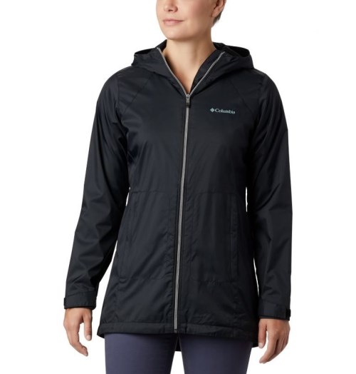 Women's Columbia Switchback Lined Long Jackets Black | CA-WL861