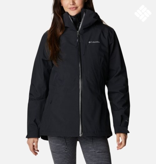 Women's Columbia Tipsoo Lake Interchange Jackets Black | CA-V3864