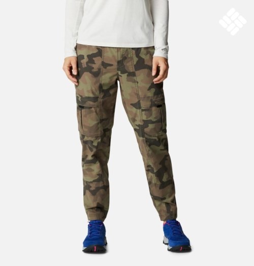 Women's Columbia Wallowa Cargo Pants Camo | CA-L4361