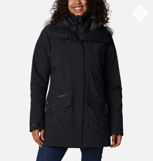 Women's Columbia Watson Lake Omni-Heat Infinity Interchange Insulated Jackets Black | CA-U31A8