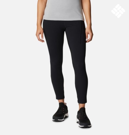 Women's Columbia Weekend Adventure 7/8 Leggings Black | CA-H3L18