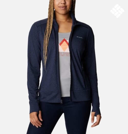 Women's Columbia Weekend Adventure Full Zip Jackets Navy | CA-M61A8