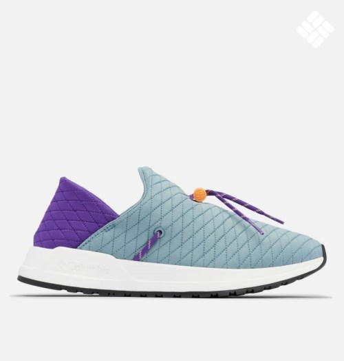 Women's Columbia Wildone Moc Sneakers Turquoise / Purple | CA-G1L3A