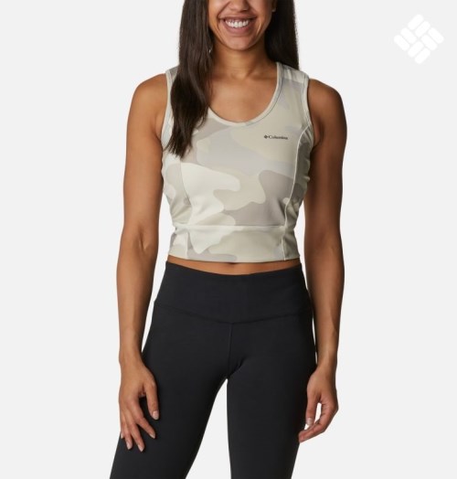 Women's Columbia Windgates II Cropped Tanks Camo | CA-JCA14