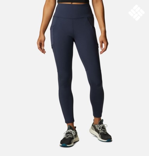 Women's Columbia Windgates II Leggings Navy | CA-W5LA0