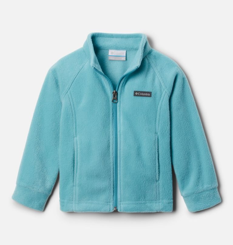 Kids\' Columbia Benton Springs Fleece Jackets Turquoise | CA-C5L80