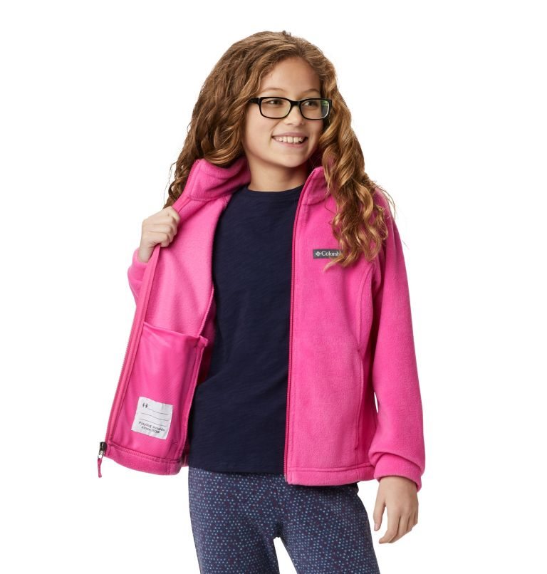 Kids' Columbia Benton Springs Fleece Jackets Pink | CA-JL8A4