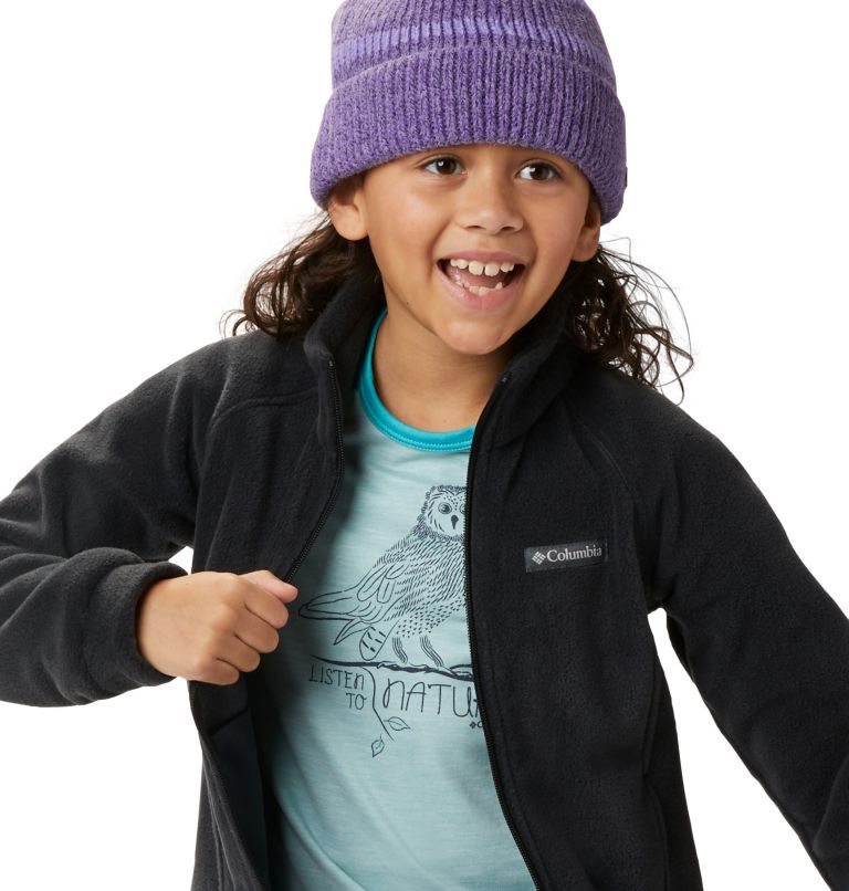 Kids' Columbia Benton Springs Fleece Jackets Black | CA-X4160