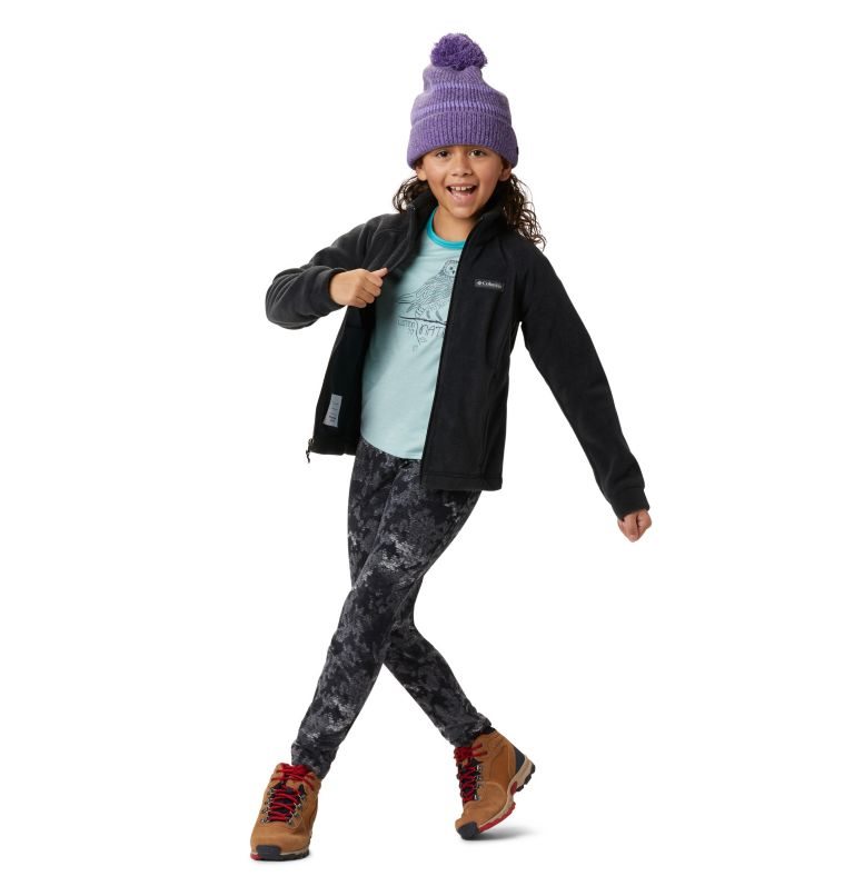 Kids' Columbia Benton Springs Fleece Jackets Black | CA-X4160