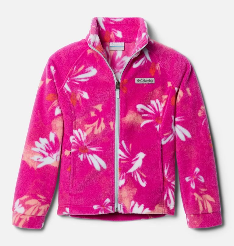 Kids\' Columbia Benton Springs II Printed Fleece Jackets Flower | CA-M6541