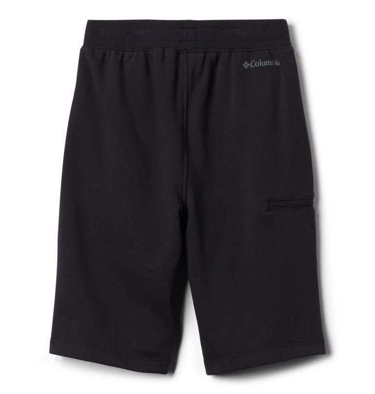 Kids' Columbia Branded French Terry Shorts Black | CA-N0L8A