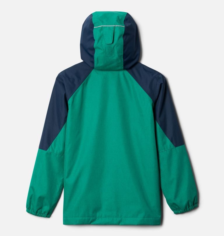 Kids' Columbia Endless Explorer Jackets Green / Navy | CA-EAC31