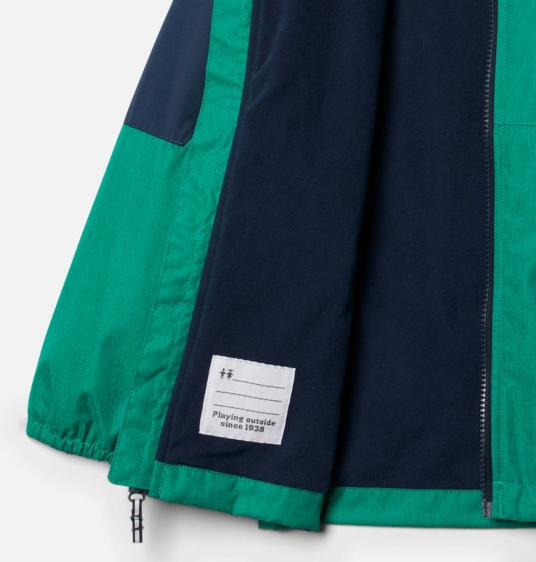 Kids' Columbia Endless Explorer Jackets Green / Navy | CA-EAC31