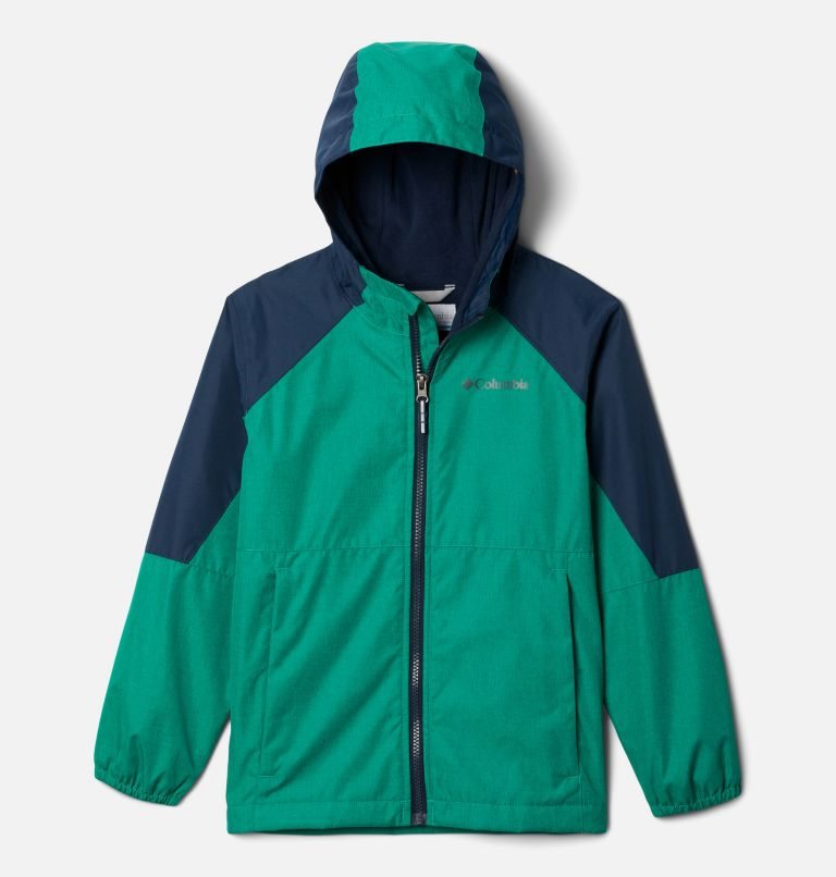 Kids\' Columbia Endless Explorer Jackets Green / Navy | CA-EAC31