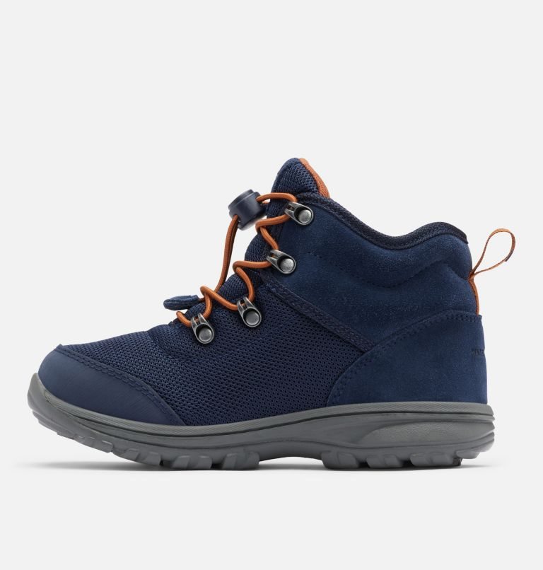 Kids' Columbia Fairbanks Mid Boots Navy | CA-VL341