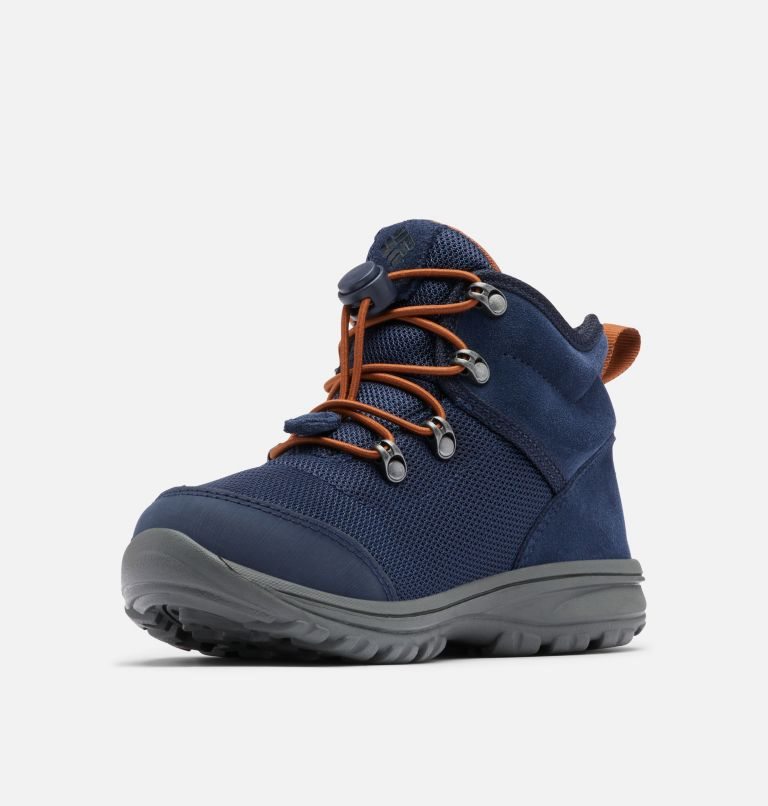 Kids' Columbia Fairbanks Mid Boots Navy | CA-VL341