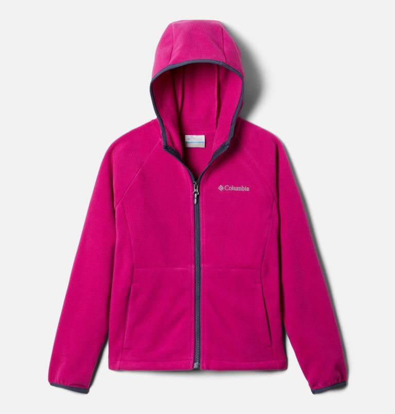 Kids\' Columbia Fast Trek II Full Zip Fleece Jackets Fuchsia | CA-Z4C56