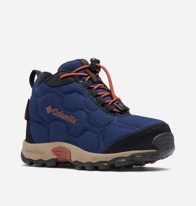 Kids' Columbia Firecamp Mid Waterproof Sneakers Navy | CA-A1035