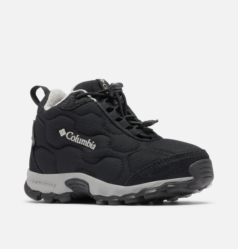 Kids' Columbia Firecamp Mid Waterproof Sneakers Black | CA-A4A16