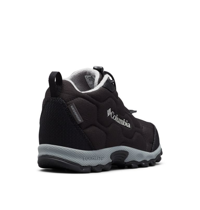 Kids' Columbia Firecamp Mid Waterproof Sneakers Black | CA-E038L