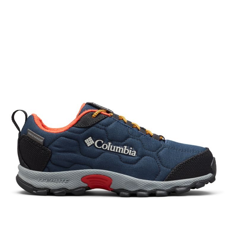 Kids\' Columbia Firecamp Sledder 3 Waterproof Sneakers Navy | CA-Q435A