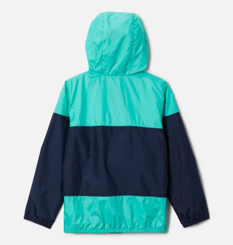 Kids' Columbia Flash Challenger Windbreaker Jackets Turquoise / Navy | CA-I04L8