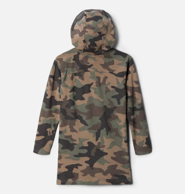 Kids' Columbia Lodge Printed Tunic Hoodie Camo | CA-K4306