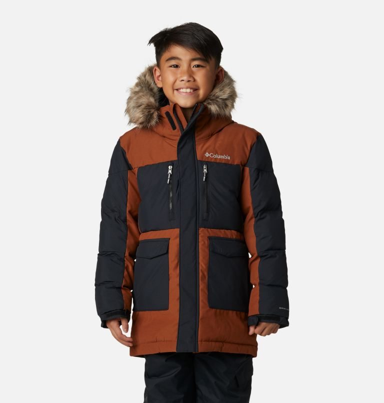 Kids\' Columbia Marquam Peak Fusion Omni-Heat Infinity Insulated Jackets Brown | CA-C36CL