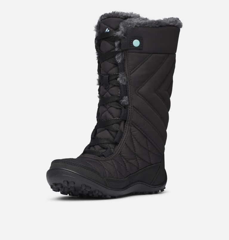 Kids' Columbia Minx Mid III Waterproof Omni-Heat Boots Black | CA-NC645