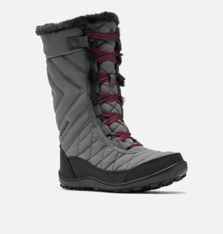 Kids' Columbia Minx Mid III Waterproof Omni-Heat Boots Grey | CA-P653C