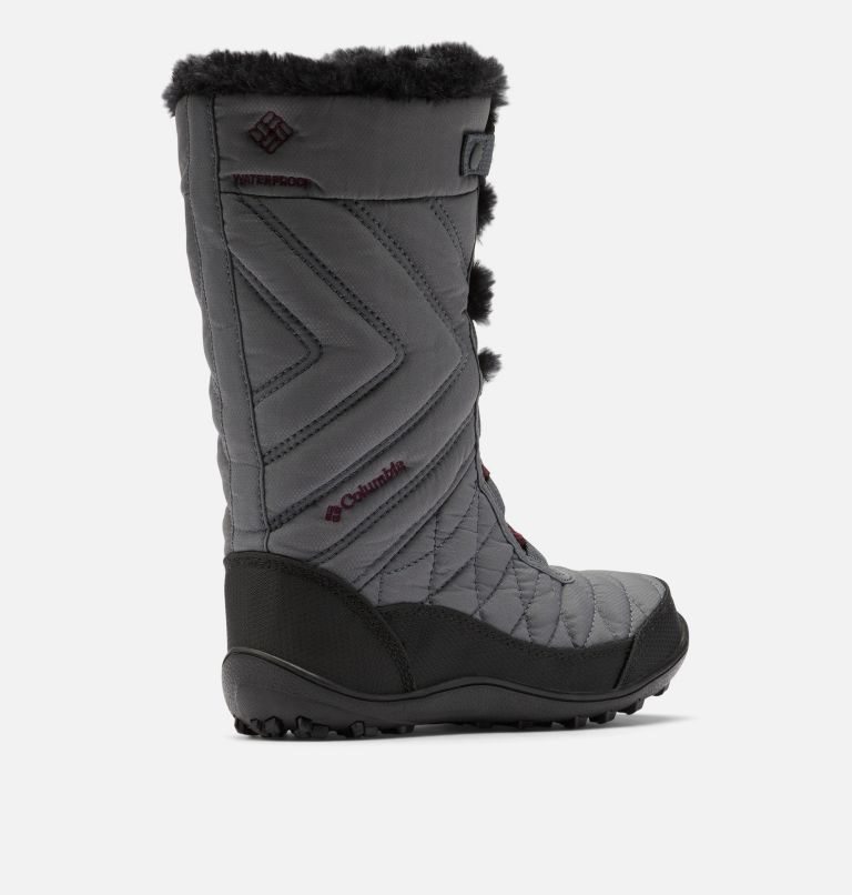 Kids' Columbia Minx Mid III Waterproof Omni-Heat Boots Grey | CA-P653C