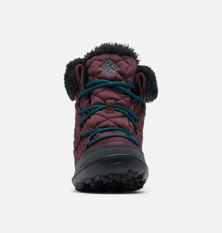 Kids' Columbia Minx Shorty Omni-Heat Waterproof Boots Burgundy | CA-TCA80