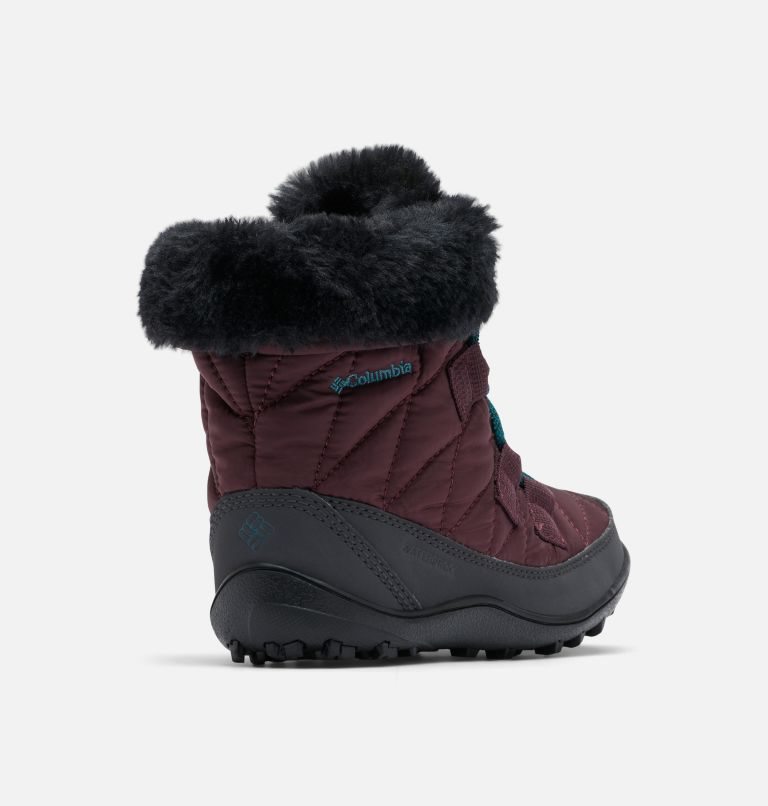 Kids' Columbia Minx Shorty Omni-Heat Waterproof Boots Burgundy | CA-TCA80