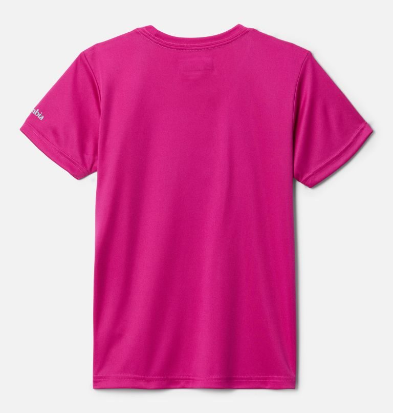 Kids' Columbia Mirror Creek Short Sleeve Graphic T Shirts Fuchsia | CA-S13C4