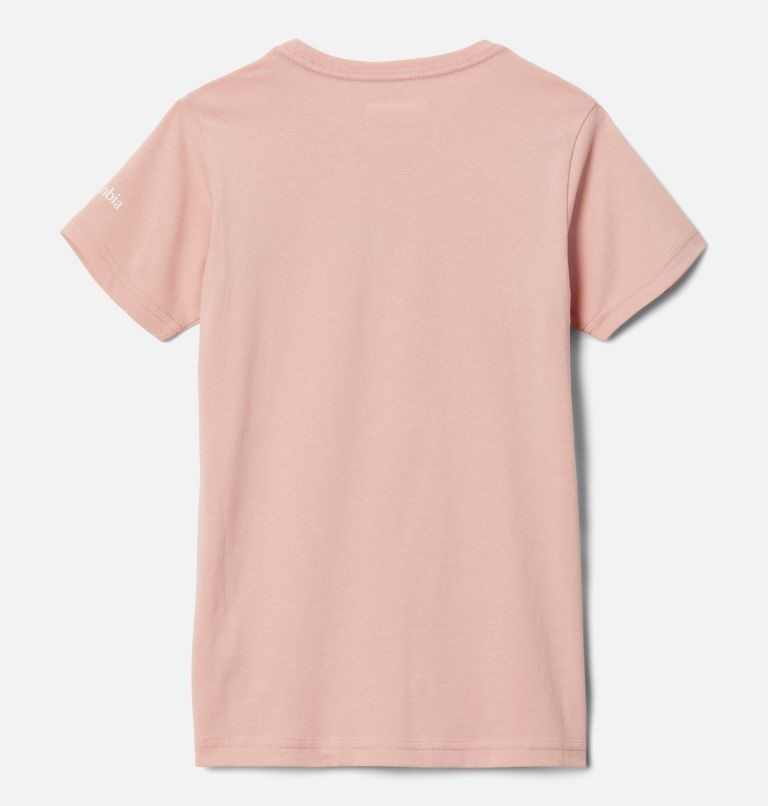 Kids' Columbia Mission Lake Short Sleeve Graphic T Shirts Pink | CA-E4106