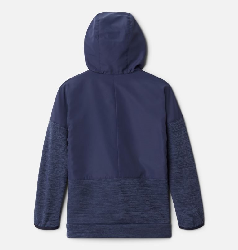 Kids' Columbia Out-Shield Dry Full Zip Fleece Jackets Navy | CA-F835L