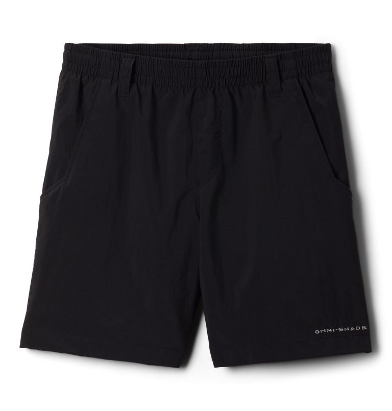 Kids\' Columbia PFG Backcast Shorts Black | CA-H1L46