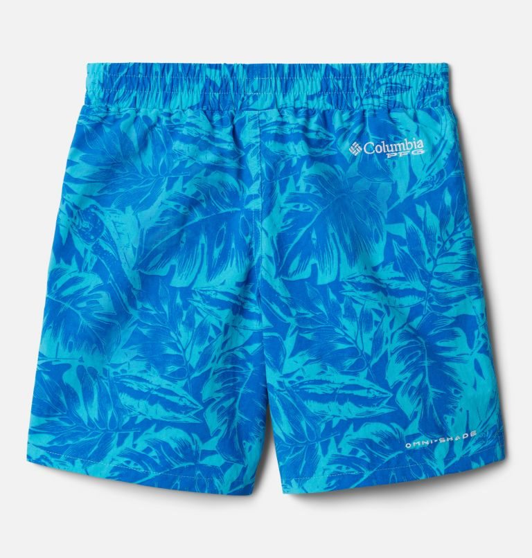 Kids' Columbia PFG Super Backcast Shorts Turquoise | CA-CA65L