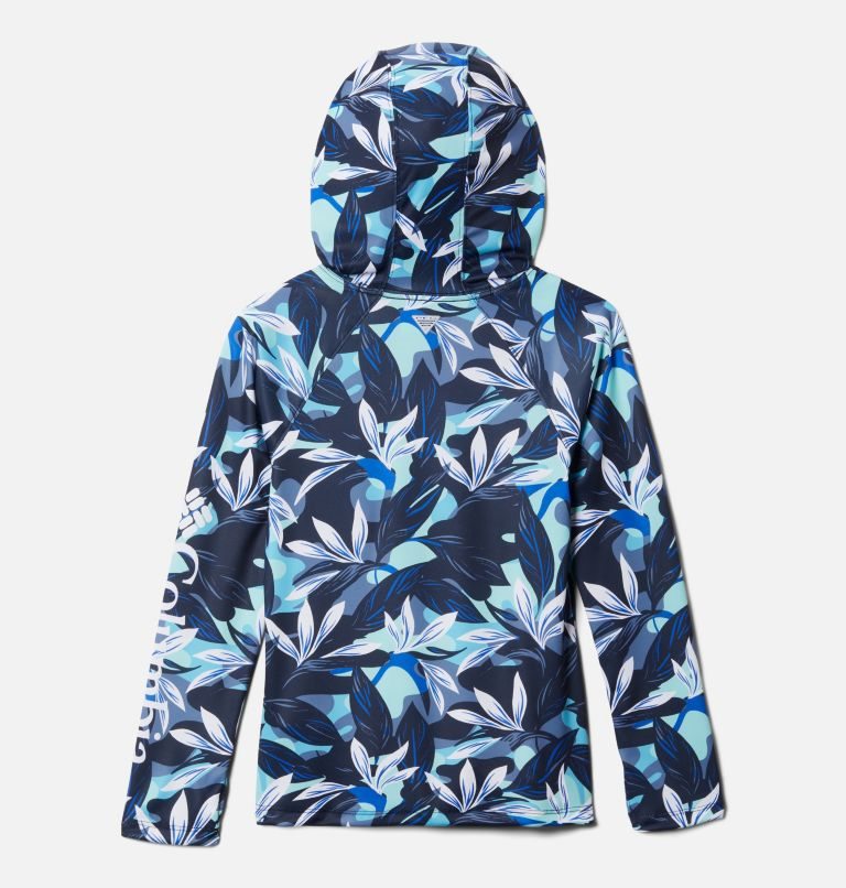 Kids' Columbia PFG Super Tidal Hoodie Flower | CA-SAC50