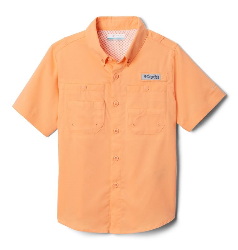 Kids\' Columbia PFG Tamiami Short Sleeve Shirts Coral | CA-K05A4