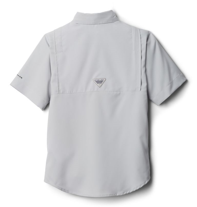 Kids' Columbia PFG Tamiami Short Sleeve Shirts Light Grey | CA-VA461