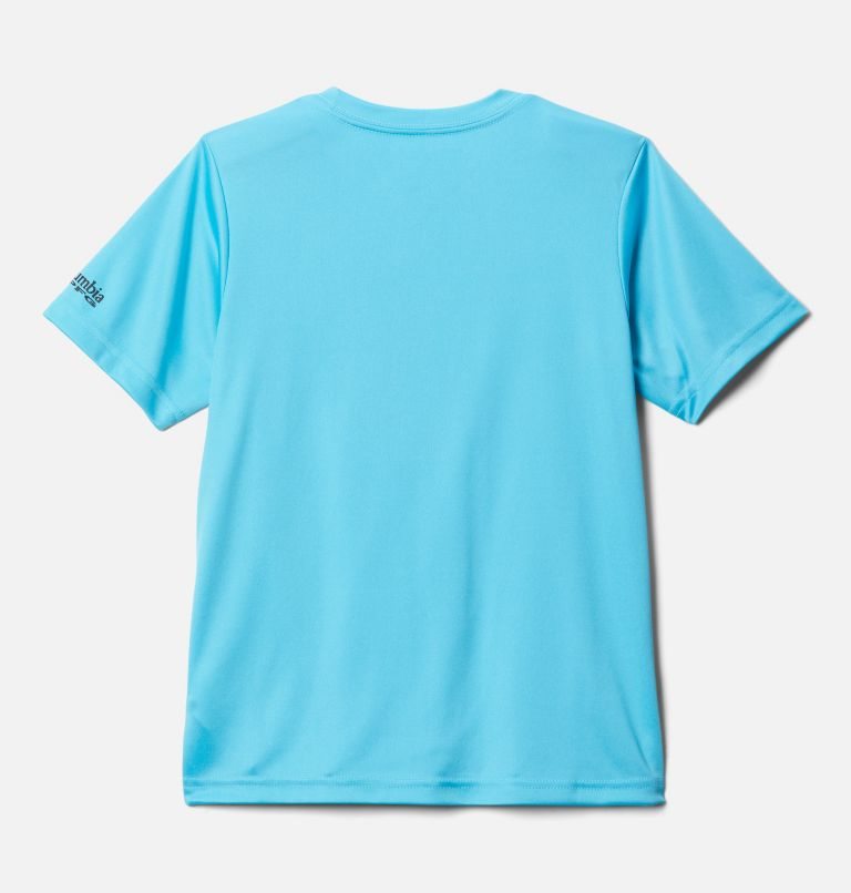 Kids' Columbia PFG Terminal Tackle First On The Water Short Sleeve T Shirts Light Blue | CA-X304A