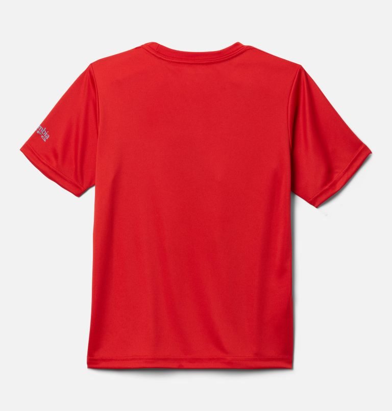 Kids' Columbia PFG Terminal Tackle LGF Short Sleeve T Shirts Red | CA-O6013