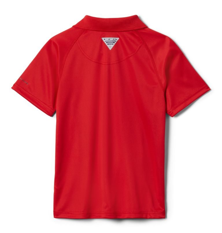 Kids' Columbia PFG Terminal Tackle Polo Shirts Red | CA-RA06L