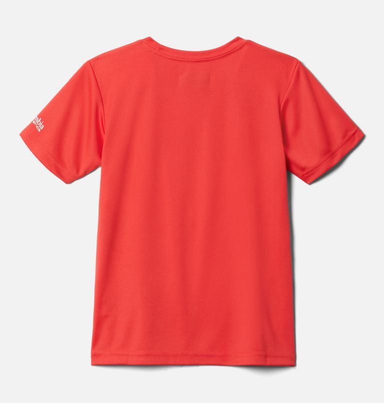 Kids' Columbia PFG Tidal Tee Heart Short Sleeve T Shirts Red | CA-L51C6