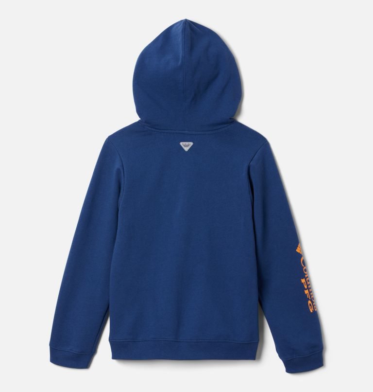 Kids' Columbia PFG Utility Graphic Hoodie Blue | CA-KC531