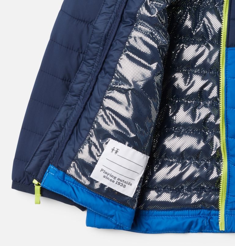 Kids' Columbia Powder Lite Hooded Jackets Navy | CA-O31C8