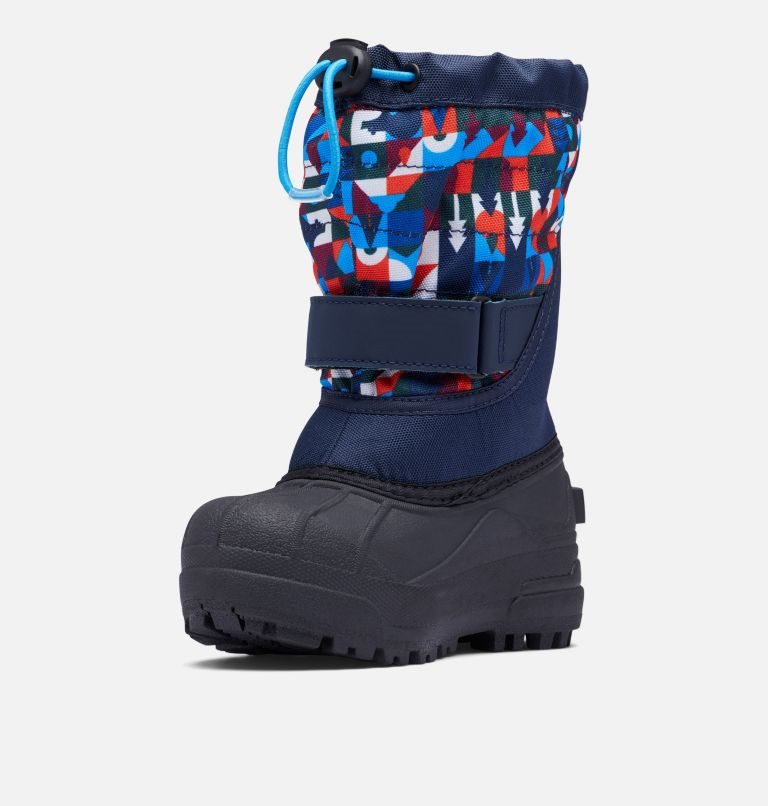 Kids' Columbia Powderbug Plus II Print Snow Boots Multicolor | CA-B1L64